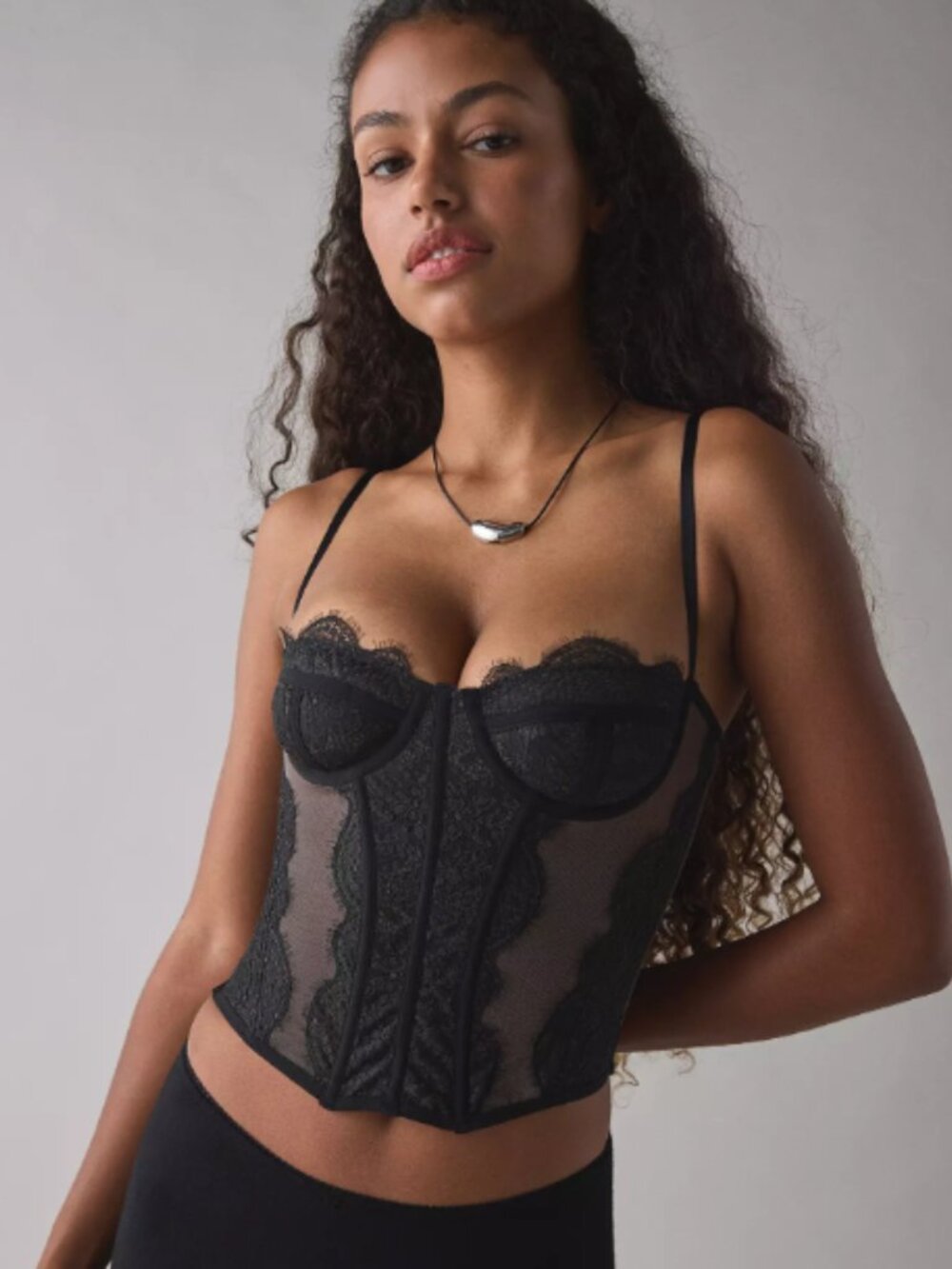 Urban Outfitter Blue Out From Under Modern Love Corset - XS